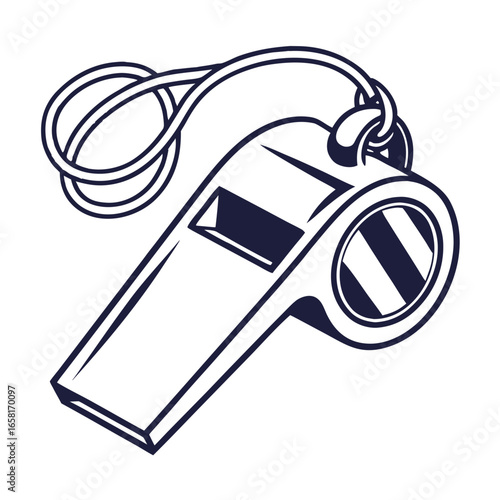 Referee Whistle Illustration
