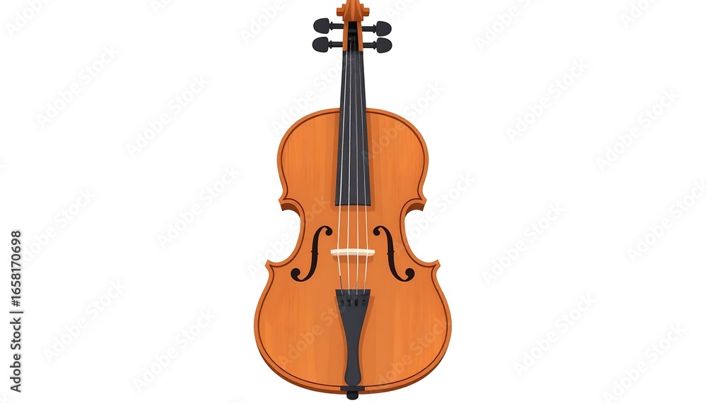 Fototapeta premium 3D rendering of a violin