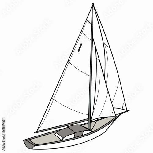 Sailing Boat Illustration