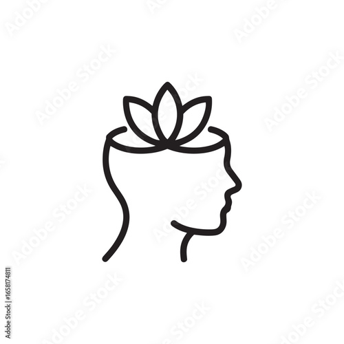 Mindfulness and meditation icon