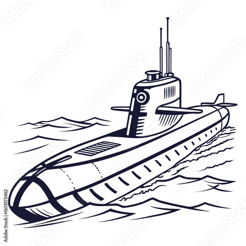 Submarine Nautical Vessel