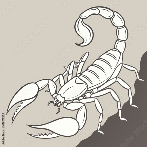 Stylized Scorpion Illustration Art