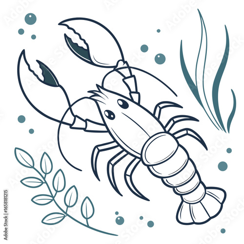 Cute Lobster Illustration