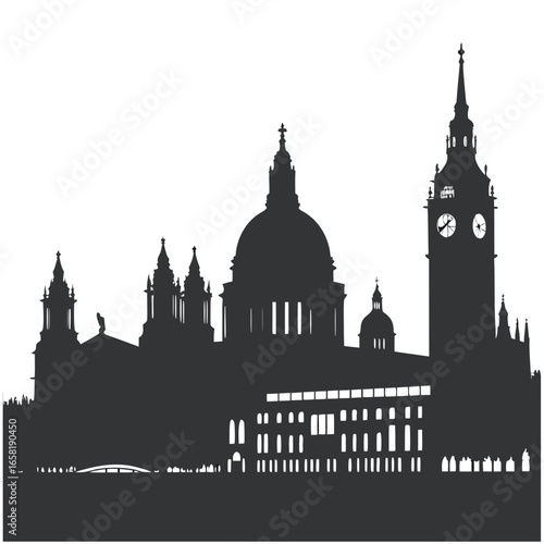 London Skyline Silhouette