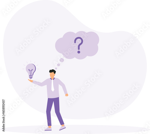 Question and answer, Q and A or solution to solve problem, FAQ frequently asked question, help or creative thinking idea concept
