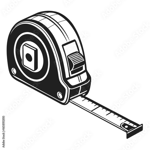 Measuring Tape Tool Illustration