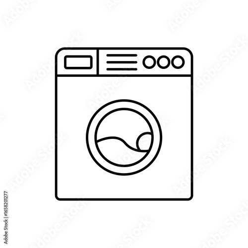 Icon a laundry, isolated against a clean background.