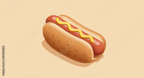 hot dog vector illustration