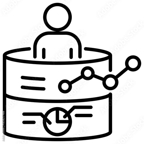 Data Analytics Line Icon