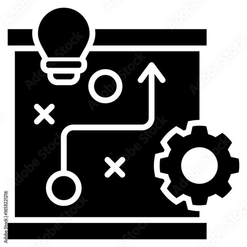 Strategic Glyph Icon