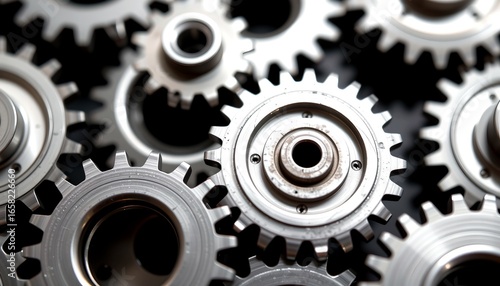 Wallpaper Mural an intricate arrangement of interlocking gears, showcasing the precision and complexity of machinery  Torontodigital.ca