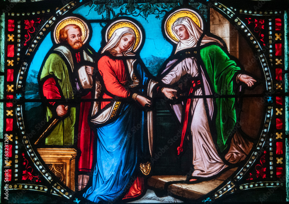 Obraz premium Visitation of Mary to her cousin Elizabeth