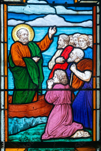 Canvas Print Jesus proclaims the Gospel in Galilee