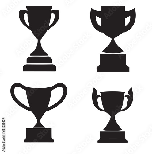 The Ultimate Prize Trophy Vector Set for Winners