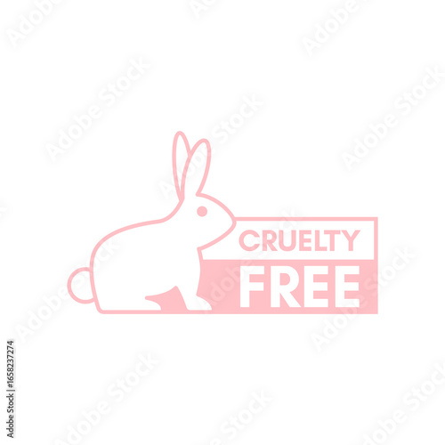 Cruelty-Free Rabbit Logo for Ethical Product Labeling