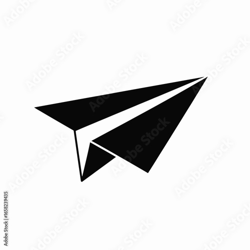 paper plane isolated on white
