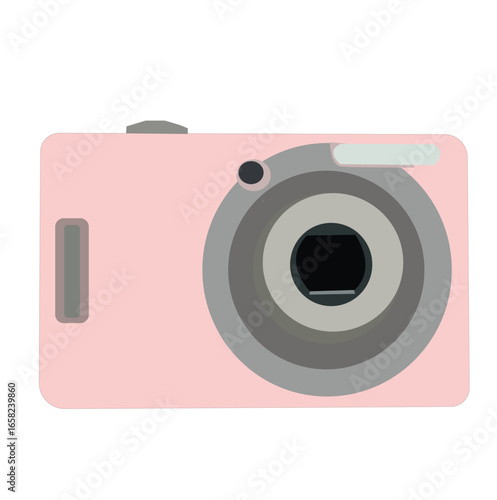 Digital camera for photo shoot and camera icon for digital camera 