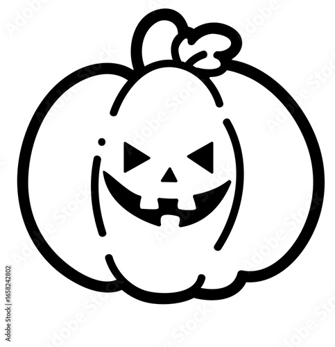 spooky jack o lantern, layered cut file, halloween clip art