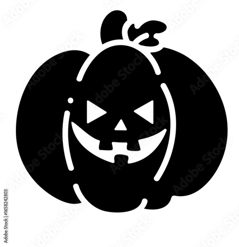 spooky jack o lantern, layered cut file, halloween clip art