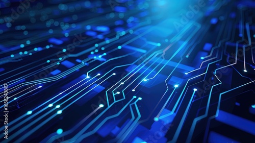 Exploring Dynamic Technology Lines and Vibrant Blue Technology Backgrounds for Modern Digital Design: Innovate Visual Concepts, Futuristic Interface Elements