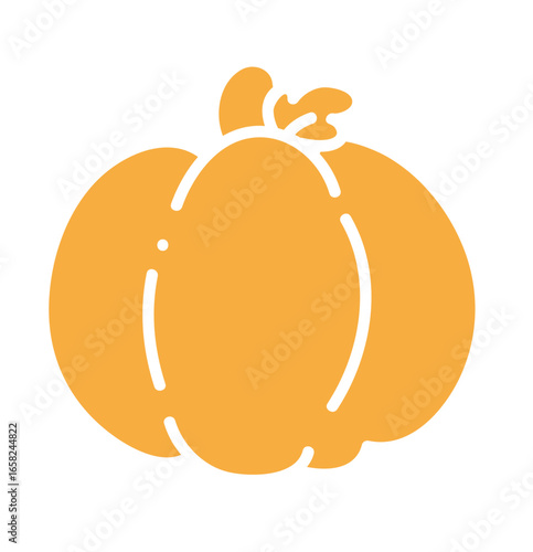 cute pumpkin - layered cut file - halloween clip art