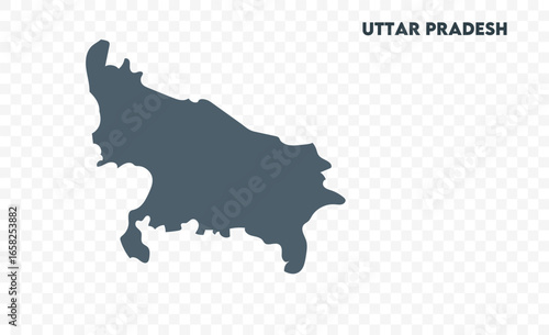 Uttar pradesh map drawing, Indian states, suitable for education, business, presentations, print, web use, and creative geographic projects. Indian union territory.