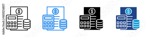 income icon set multiple style collection