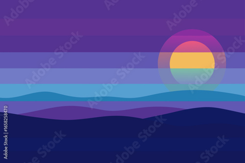 Dusk Ripple Flux Background