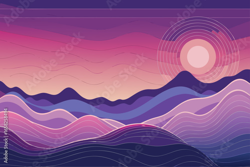 Echo Waves Glow Background