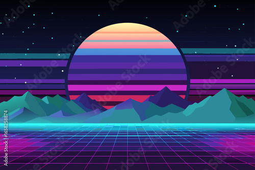 Moonlit Zenith Background