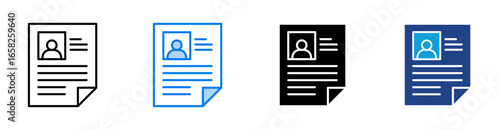 brief icon set multiple style collection
