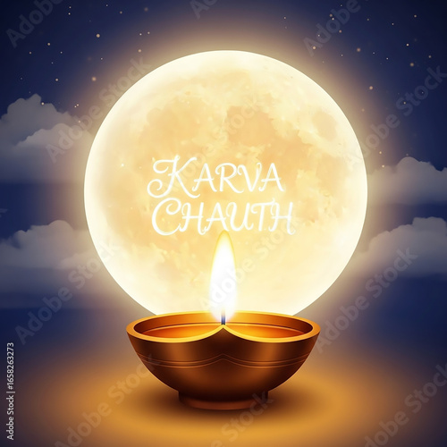 Karva Chauth Greeting with ...