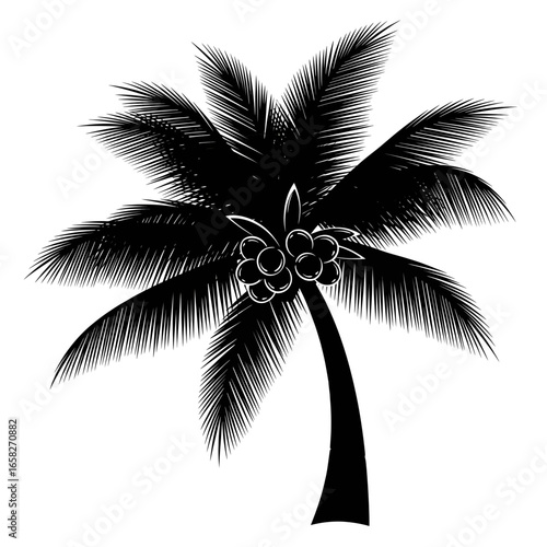 coconut tree silhouette
