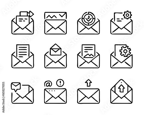 mail icons set