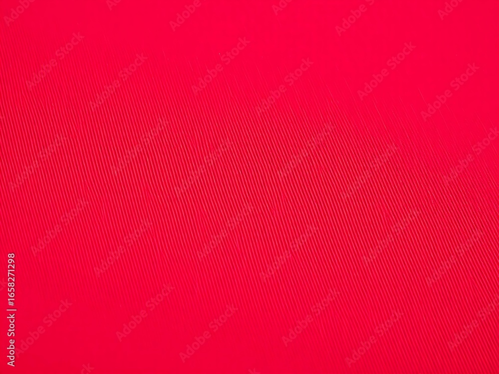 Fototapeta premium Close-up of red yoga leggings fabric texture showing smooth stretch knit material with microfiber surface, breathable and flexible textile for fitness apparel, activewear, and workout clothing design 
