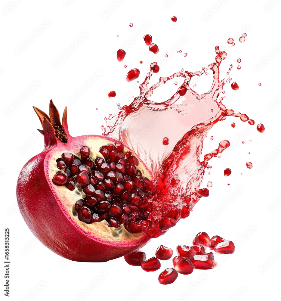 PNG Pomegranate with juice splash pomegranate fruit produce. PNG Pomegranate with juice splash pomegranate fruit produce.