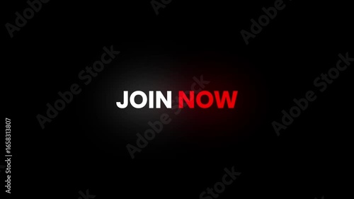 Join Now – 4K Particles Text Animation for Community and Membership Ads
