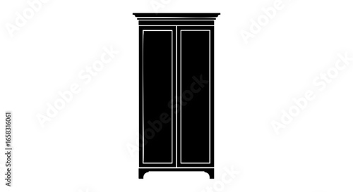 An Elegant, classic Black Wardrobe.