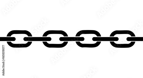 An abstract image of a strong chain with connected links symbolizing connection and strength.
