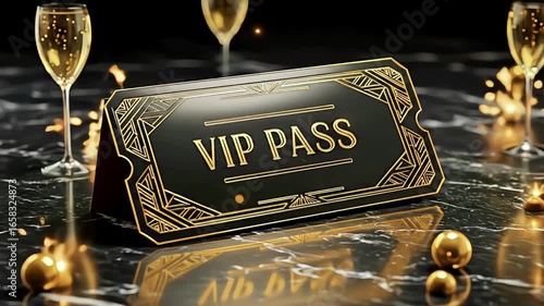 Golden Ticket Gala Night VIP Pass HD 4K