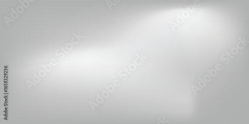 Silver foil background with metal mirror texture. Chrome gradient surface with light gloss  modern