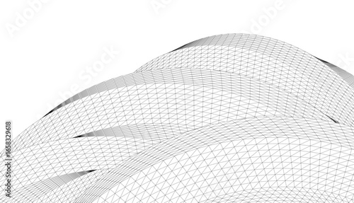 Abstract linear architecture vector 3d background