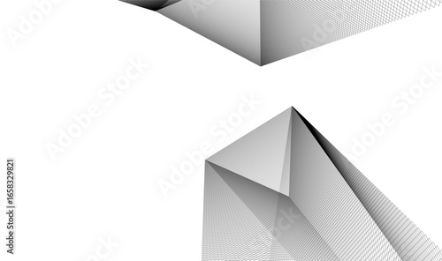 Abstract linear architecture vector 3d background