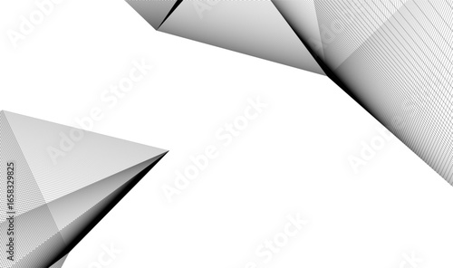 Abstract linear architecture vector 3d background