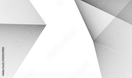 Abstract linear architecture vector 3d background