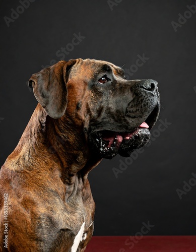 Dog portrait, side view (1)