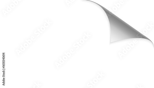 Vector, business, paper, frame, book, label, Folded paper. Curved corner paper with shadow. Png White page rotates bottom right on transparent background.	