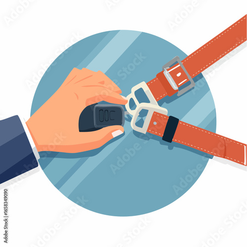 Hand Connecting Dog Leash