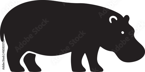 Hippopotamus Silhouette