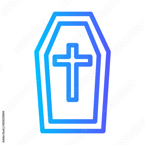 coffin gradient icon